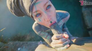 Quick Blowjob, Fuck and Facial at the Hot Spring (POV 4K)