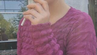 Girl next door enjoy a Cigarette