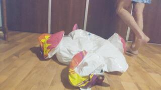 Blowing Up my Inflatable Unicorn