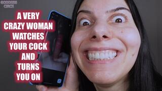 A VERY CRAZY WOMAN WATCHES YOUR COCK AND TURNS YOU ON (Video request)