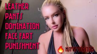 Caught Counting NSFW Naughty Extended Version Leather Pants Domination Face Fart Punishment POV