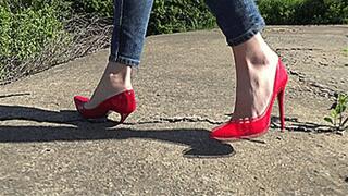 heel stuck between slabs mp