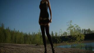 813 leopard western girl Angel Wicky by the lake