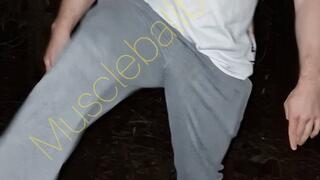 Unexpected Public outdoor ballbusting