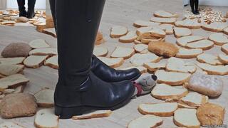 Careless Bread Crush in Flat Leather Boots