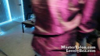 Spanking tied up girls