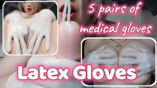 Medical gloves play 5 pairs change
