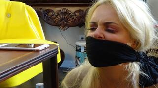 Bitchy Busty Katie Tightly Taped Up Massively Gagged Squirming Around her House by a Jilted Co Worker! **22 MINUTES LONG**