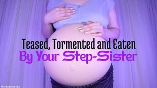 Teased, Tormented and Eaten by your Step-Sister - HD - The Goddess Clue, Same Size Vore, Burping, Stomach Sounds, Digesting, Belly Expansion, Cruel and Evil