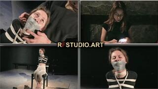 Little Agness - Urban Explorer Caught - Tied to a Chair, and Gagged with Her Own Dirty Socks (UHD 4K MP4)