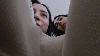 Sara and Palina: The little Admirer (unaware Giantess) 4K Version VR360