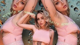 Worship My Swety Hairy armpits