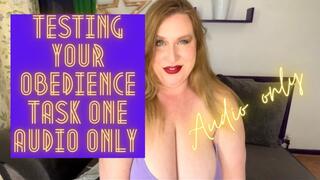 Testing Your Obedience Task One AUDIO ONLY