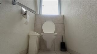 big toilet session smoking