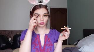 Smoking while teaching my man Dutch