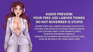 Your Free-Use Lawyer Thinks No Nut November Is Stupid