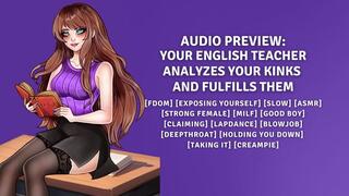Your English Teacher Analyzes Your Kinks And Fulfills Them
