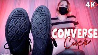 Converse Cuck - 4K - The Goddess Clue, Boyfriend Turned Cuckold, Femdom Girlfriend, Converse, Foot Fetish, Shoe Fetish, Foot Slave Training and Shoe Cleaning POV