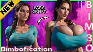 Lara Croft Bimbofication 3: From Amazon to Lactating Bimbo Transformation