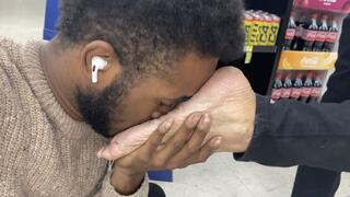 Large Bare nails extremely dry soles sniffed