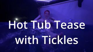 Hot Tub Tease with Bratty TicklesSoftSoles--Hot tub - strip tease - feet - toe curl - toe spread - scrunch - wrinkles - soles - nude - tits - breasts - ass- outdoors