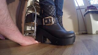 Hands & Fingers Crushed Under Chelsea's Massive Boots CLOSE UP (4K)
