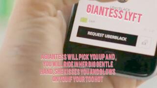 HD GiantessLyft a Giantess will pick you up ans you will ride in her big gentle hand, she kisses you and blows on youif your too hot pick8ng up anaked tiny man who has the shrinking virus