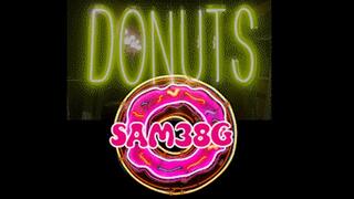 Big Heavy all natural boobs NOT crushing 2 donuts with Samantha 38g WMV