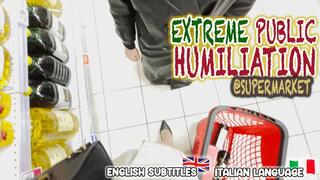 [SUB EN] Extreme public humiliation @supermarket - English Subtitle - HD