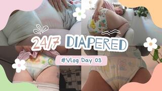 24 7 Vlog | Day 3 - stinky diapers with masturbation, business launch prep, diaper flooding