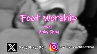 BABY SHAY - FOOT WORSHIP #1 : "Mon préféré, les petits mordillements et tout !"