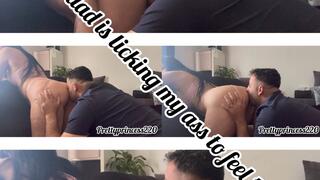 my stepdad is licking my ass to feel the taste