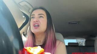 She filling belly while riding fast wmv