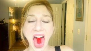 Bratty Girlfriend Makes You Beg For Her Candy Sweet Spit