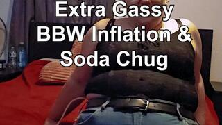 BBW Lolo - Extra Gassy BBW Inflation and Soda Chug (farts and burps)