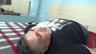 Delightful brunette Facesitting Part 1 by Cleo Martins and Renato Colosso Cam By Aline Full Hd