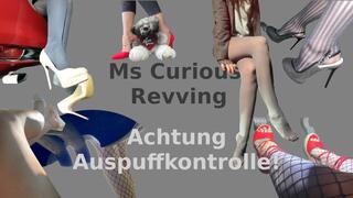 Ms Curious Revving meets Officer (with subtitles)