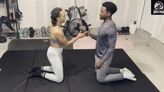 Bree Boa Vs Ricky Competitive Mixed Wrestling (Mats Match)