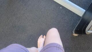 Fifi leaving meeting barefoot then driving to a friends house replay