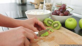 Breakfast with anal dessert