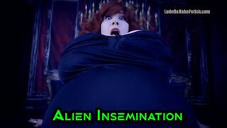 Alien Insemination - Ludella Impregnated in Sci Fi Thriller with Rapid Growth, Pregnant Belly Inflation, Breast Expansion, and a Sploshy POP Climax - WMV 720p