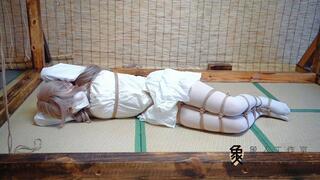 EMshibai zero white dress hogtie part1