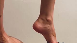 My slave licks my FEET and sucks my TOES