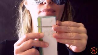 Smoking a VS 120s Menthol in your face