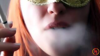 Smoking Yves Saint Laurent menthol 100s in your face