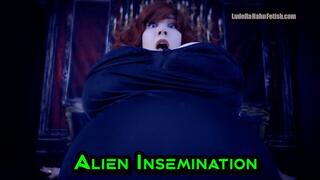 Alien Insemination - Ludella Impregnated in Sci Fi Thriller with Rapid Growth, Pregnant Belly Inflation, Breast Expansion, and a Sploshy POP Climax - MP4 720p