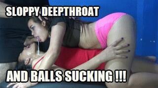 2 MODELS DEEP THROAT SPIT FETISH 240519HC2 SARAI + VIOLET THROATFUCKING AND LICKING BALLS WITH SLOPPY DEEPTHROAT + FREE SURPRISE SHOW (LOWDEF SD MP4 VERSION)