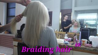 Lana braiding Anna hair (4K)