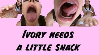 Ivory Needs A Little Snack