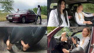 Anya and Jade are driving home from a photo shoot